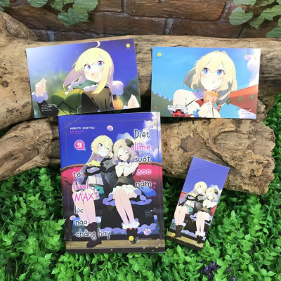 Sách - Diệt Slime Suốt 300 Năm - Tôi Lever Max Lúc Nào Chẳng Hay 9 (Kèm Bookmark, Postcard)