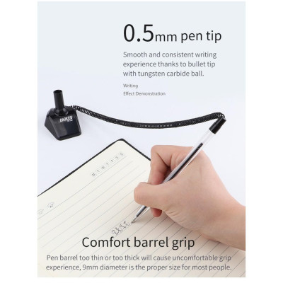 Hộp 24 Cây-Bút Bi Để Bàn- Mực Đen/Xanh-BAOKE/TB780