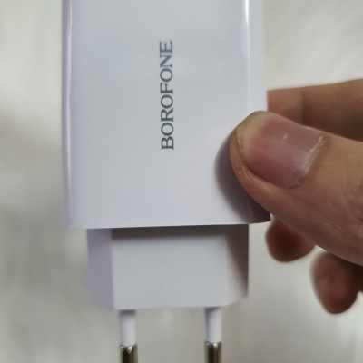 Cốc sạc nhanh Borofone 18w BA21A cổng USB - Hàng chính hãng