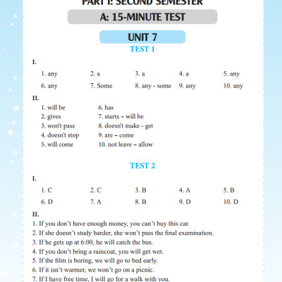 Bộ Đề Kiểm Tra Tiếng Anh Lớp 9 - Tập 2 - Có Đáp Án (Tái Bản Lần 1)