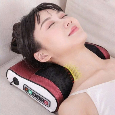 Gối Massajge Hồng Ngoại Cổ Vai Gáy 20 Bi Cao Cấp Loại Xịn – Thư Giãn, Giảm Đau Mỏi Toàn Thâjn, , ĐÈN TRANG TRÍ
