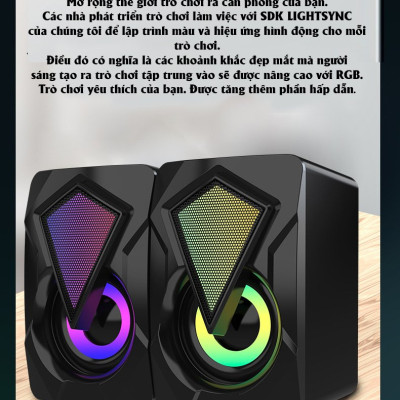 Loa máy tính Game thủ LDK.ai RGB 2.1 LeeFei - Hàng chính hãng