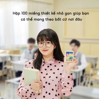 Khăn Lau Kính Nano Hộp 100 Miếng Khăn Giấy Chống Bám Hơi Nước, Chống Mờ Sương, Mồ Hôi, Chống Nhờn - Hàng Loại 1