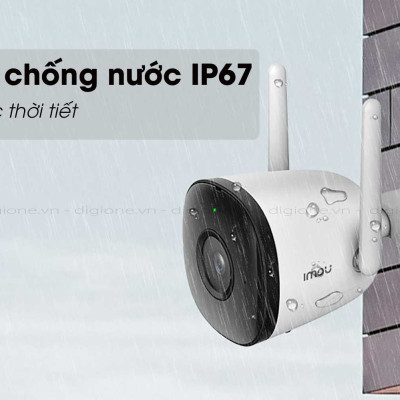 Camera ngoài trời IMOU F22P, F22FP chống nước, phát hiện chuyển động - Hàng chính hãng