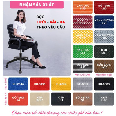 Ghế xoay văn phòng lưng cao da công nghiệp SMLIFE Isaiah