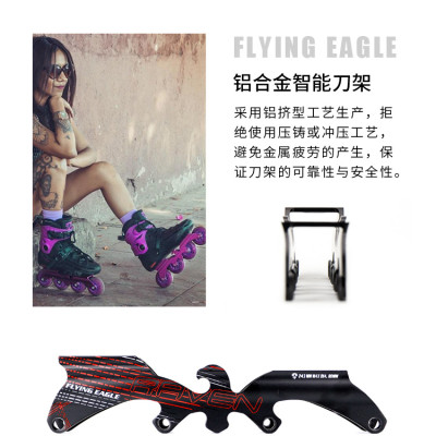[Tặng Bảo Hộ Chuyên Dụng] Giày Patin Người Lớn Flying Eagle F4 Raven Với 2 Màu Đen Và Tím