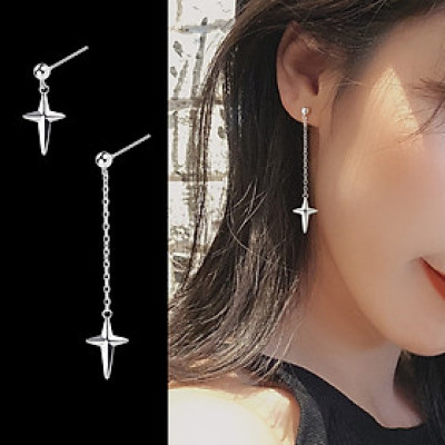 Đôi bông tai cách điệu dáng dài- ngắn khác biệt duyên dáng quyến rũ