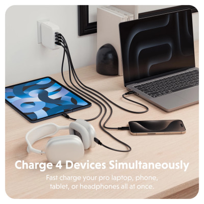 Sạc Nhanh HyperJuice Travel Charger 100W USB-C GaN  – Sạc Đa Thiết Bị, Tối Ưu Cho Mọi Chuyến Đi, Hàng chính hãng