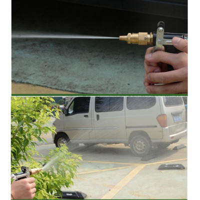 Rửa xe tưới cây Bộ dây và vòi xịt tăng áp lực nước 300% loại 25m cút đồng,nối đồng 206236