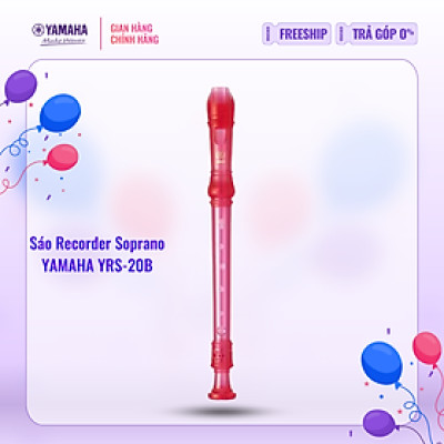 Sáo dọc Recorder Soprano Rainbow YAMAHA YRS-20BP kèm túi đựng - Tiêu chuẩn giáo dục quốc tế