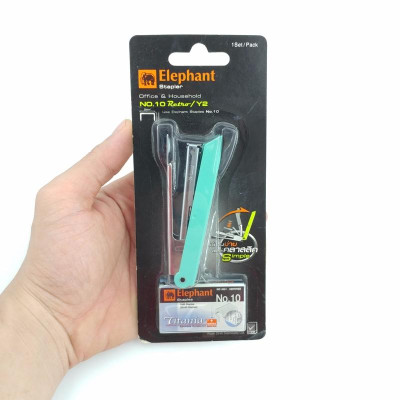 Bấm Kim Số 10 Elephant Retro/Y2 - Màu Xanh