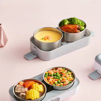 Hộp Cơm Cắm Điện Hâm Nóng Giữ Nhiệt Thức Ăn 2 Tầng - Chính Hãng 