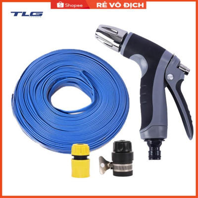 Bộ dây và vòi xịt tăng áp rửa xe tưới cây 206817(cút nhựa nối đen 712-2)