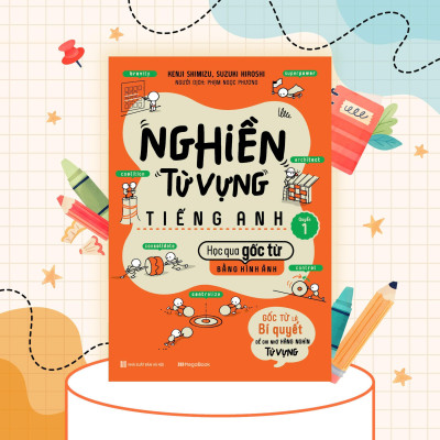 Sách - Nghiền Từ Vựng Tiếng Anh - Học Qua Gốc Từ Bằng Hình Ảnh - Combo 2 Cuốn - Megabook