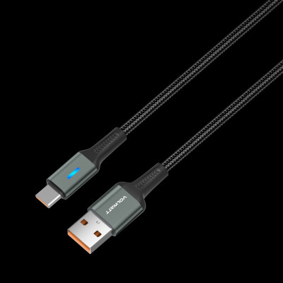 Cáp sạc siêu nhanh & truyền dữ liệu tốc độ cao Volwatt GE-B011-AC USB-A to Type-C - Hàng Chính Hãng