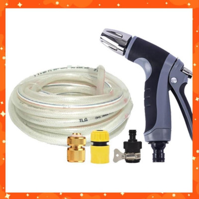 Bộ dây và vòi xịt rửa xe tưới cây tăng áp 20M(cút đồng nối 713-1) 206817 