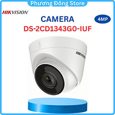 Camera IP hồng ngoại 4MP tích hợp Mic Hikvision DS-2CD1343G0-IUF - Hàng chính hãng