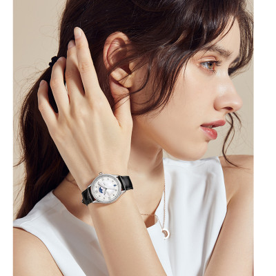 Đồng Hồ Nữ I&W Carnival 582L Chính Hãng BH 60T Chịu Nước 30m Kính Chống Xước Dây Da Cao Cấp ( Máy Cơ Tự Động)