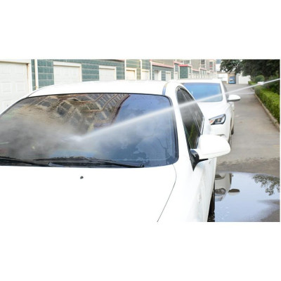 Bộ dây vòi xịt nước rửa xe, tưới cây tăng áp 3 lần, loại 10m (cút nhựa nối nhựa xanh) 206846
