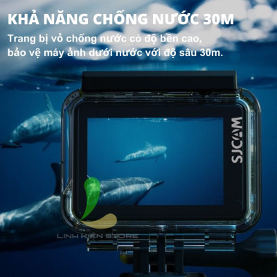 Camera hành trình Sjcam SJ4000 Air 4K Wifi - Máy quay hành động màn hình cảm ứng 2 inch quay liên tục lên đến 70 phút - Hàng nhập khẩu