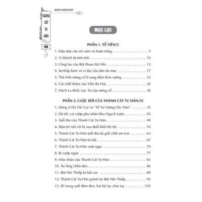 Sách - Thành Cát Tư Hãn - Bìa Cứng -  René Grousset - Minh Thắng