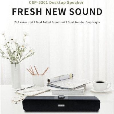 Loa máy tính Soundbar Colorfire CSP-5201 | Desktop speaker 3W x 2 | Nguồn USB , kết nối Jack 3.5 mm | Bảo hành 1 năm | Hàng Chính Hãng