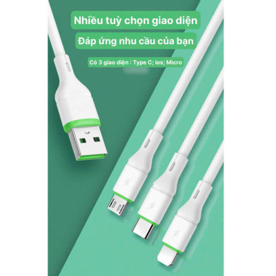 Dây sạc nhanh LI-TOP LX11 chân cắm IOS / L (hộp giấy) công suất 66W, Kim Ánh cho dùng thử 30 ngày, bảo hành hàng chính hãng 12 tháng