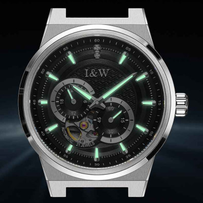 Đồng Hồ Nam I&W Carnival 680G1 Chính Hãng Full Box Chống Nước Kính Chống Xước Dây Da Cao Cấp BH 5 NAM