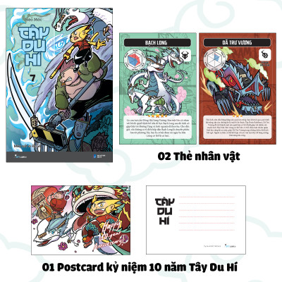 Tây Du Hí - Tập 7 - Móng Vuốt Và Lông Vũ - Tặng Kèm 2 Thẻ Nhân Vật + 1 Postcard Kỷ Niệm 10 Năm Tây Du Hí