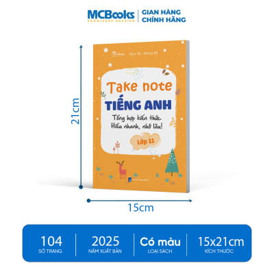 Sách - Take Note Tiếng Anh Lớp 11 - Tổng hợp kiến thức