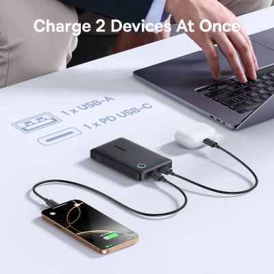 Pin sạc dự phòng Baseus EnerFill FP11 10000mAh 15W Dual-Port - Hàng chính hãng