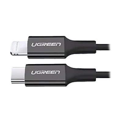 Cáp sạc + truyền dữ liệu Lightning sang Type C Ugreen 171CS60751US 1M màu Đen hàng chính hãng