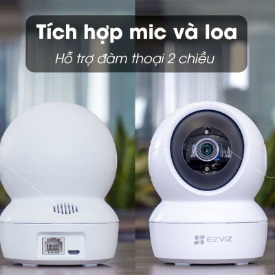 Camera Wifi Trong Nhà EZVIZ C6N 2M FHD 1080P Quay 355 độ - Đàm thoại 2 chiều - Hàng Chính Hãng