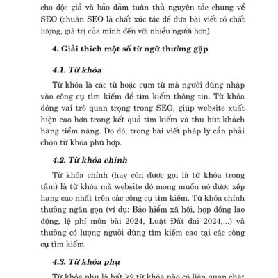 Sách - Kỹ Năng Cơ Bản Về Viết Bài Pháp Lý Chuẩn SEO