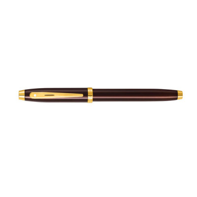 Bút Bi Nước Sheaffer 100 PVD MÀU NÂU CÀ PHÊ VIỀN VÀNG