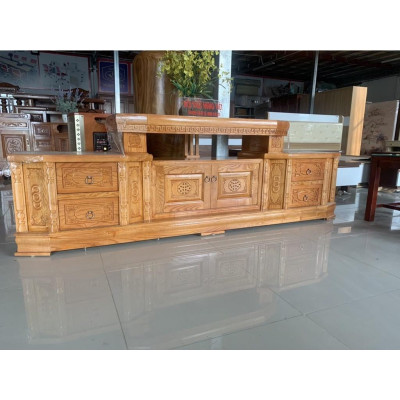 Kệ TV Gỗ Sồi Nga Cao Cấp 2m