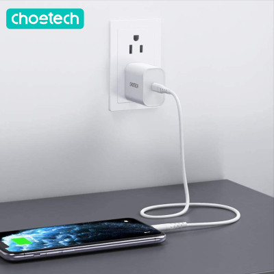 Adapter Củ Sạc CHOETECH PD5005 PD 20W Chuyên Sạc Nhanh iPhone, iPad - Hàng Chính Hãng