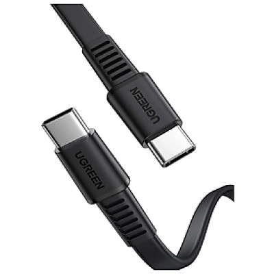 Cáp sạc và truyền dữ liệu máy tính ra điện thoại USB type C Ugreen 10974 0.5M 2.0 PD 3A 20V màu đen - Hàng chính hãng