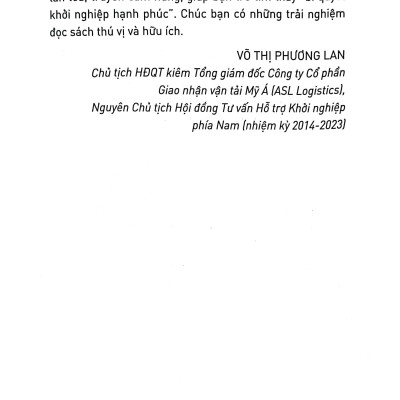 Nhà Cố Vấn Khởi Nghiệp - Bí Quyết Trở Thành Nhà Khởi Nghiệp Hạnh Phúc
