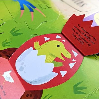 Large Question & Answer Flap Book -Dinosaurs by Kathryn Selbert 