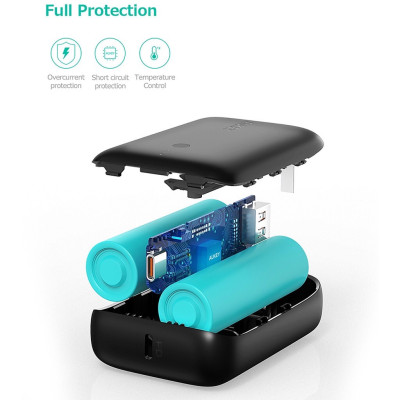 Sạc dự phòng Aukey Basix Mini PD 20W QC3.0 10000mAh PB-N83S - Hàng chính hãng