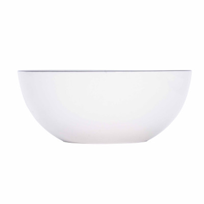 Tô | JYSK nID | sứ trắng bóng viền đen | DK17xC7cm