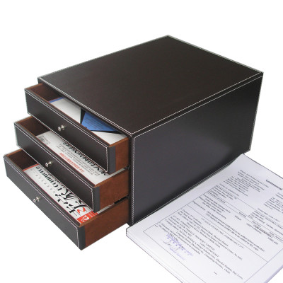 Bộ 6 sản phẩm văn phòng phẩm bằng da cao cấp