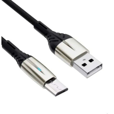 Dây sạc nhanh 3A Ham mer ( H-C12-V8 ), Chân cắm Micro, Có đèn báo, hàng chính hãng bảo hành 12 tháng