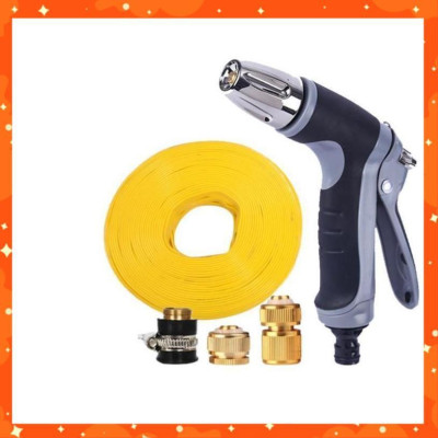 Vòi phun xịt rửa xe, tưới cây chuyên nghiệp 20m 206817 (cút đồng nối đồng) 