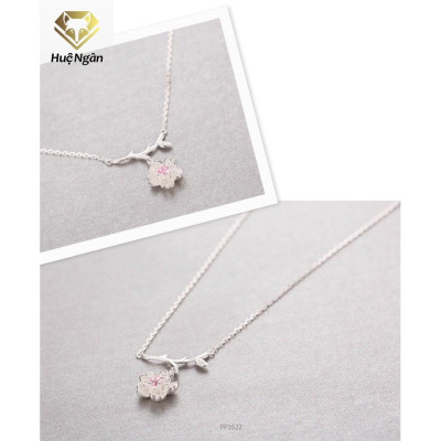 Dây chuyền bạc 925 Huệ Ngân - Hoa anh đào PP1622