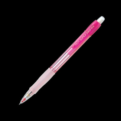 Bút Chì Bấm Super Grip Neon (Thân Đỏ) H-185N-R-2B Bình Tây