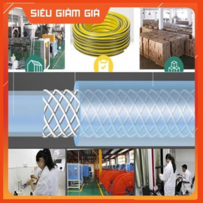 Bộ dây vòi xịt nước rửa xe, tưới cây . tăng áp 3 lần, loại 7m, 10m 206701-3 đầu đồng,cút+tặng túi đựng bút