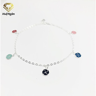 Lắc chân bạc Ý 925 Huệ Ngân- CIRCLE JL024