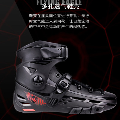 [Tặng Bảo Hộ Chuyên Dụng] Giày Patin Người Lớn Flying Eagle F4 Raven Với 2 Màu Đen Và Tím